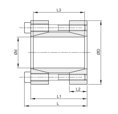 Втулка зажимная BK 95 45 x 85 (KLMM045) - Евромеханика