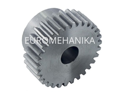 Шестерня цилиндрическая M=3 Z=24 из нержавеющей стали со ступицей, EMT - Евромеханика