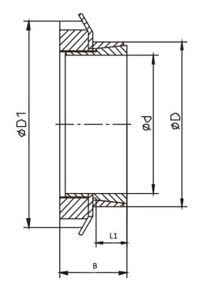 Втулка зажимная BK 26 35 x 45 (KLFC035), EMT - Евромеханика