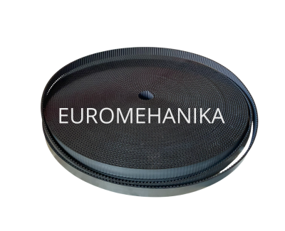 Ремень зубчатый HTD 8M 30 PAZ, открытый PU, цвет черный - Евромеханика