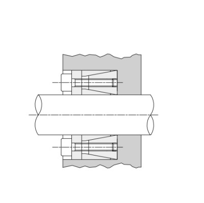 Втулка зажимная BK 45 25 x 47 (KLHH025), EMT - Евромеханика