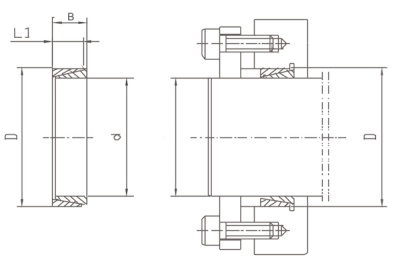 Втулка зажимная BK 50 32 x 36 (KLNN032), EMT - Евромеханика