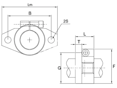 Опора вала SHF 60, EMT - Евромеханика