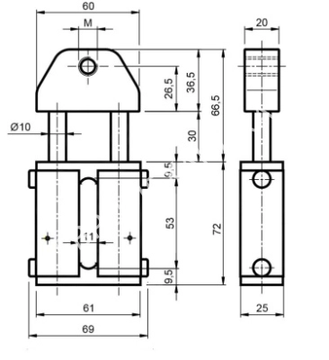 Натяжитель GRIGIO GP 10 NB2S со звездочкой для цепи 08B-1, Z=18 - Евромеханика