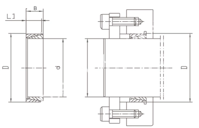 Втулка зажимная BK 50 9 x 12 (KLNN009), EMT - Евромеханика