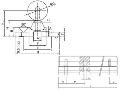 Вал прецизионный с опорой SBR D=16 мм, L=4010 мм, EMT - Евромеханика
