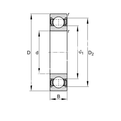 Подшипник 6315-2RSR FAG - Евромеханика