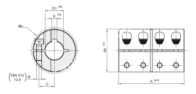 Муфта продольно-свёртная GBR 25 - Евромеханика