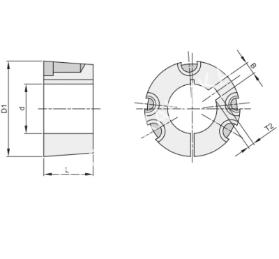 Втулка тапербуш 4030,d=40 мм - Евромеханика
