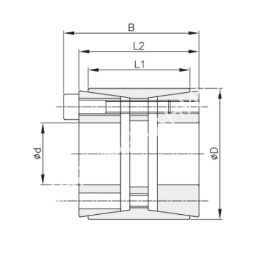 Втулка зажимная BK 11 50 x 80 (KLEE050), EMT - Евромеханика
