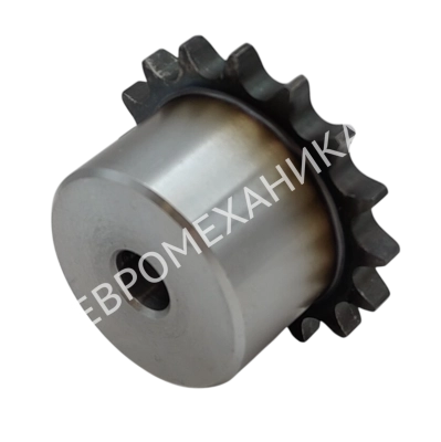 Звездочка 16B-1, шаг 25,4x17,02 мм (1"x17,02), Z=10 со ступицей и закалкой зубьев - Евромеханика