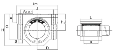 Модуль линейный (каретка) SC 13 UU (SCS13UU), EMT - Евромеханика